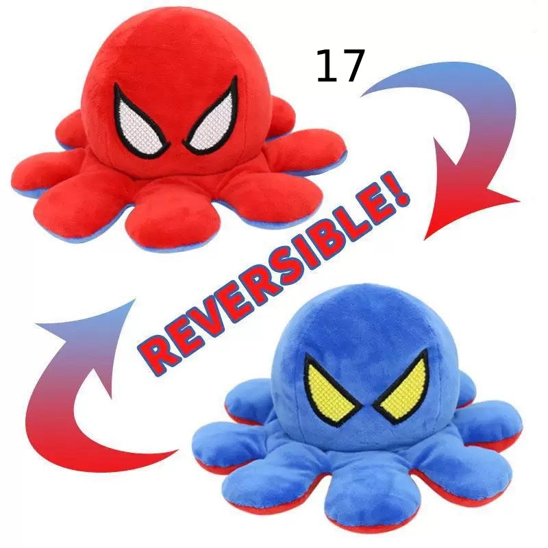 Niedliches Kawaii Kuscheltier Oktopus, doppelseitig, weich und knuddelig.