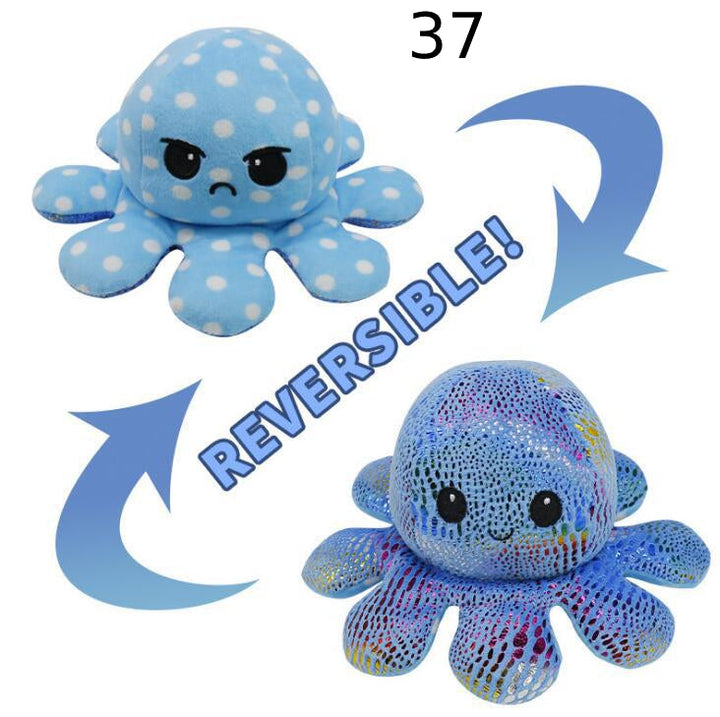 Kawaii Reversibler Plüsch-Oktopus, weich, perfekt zum Zeigen von Gefühlen.