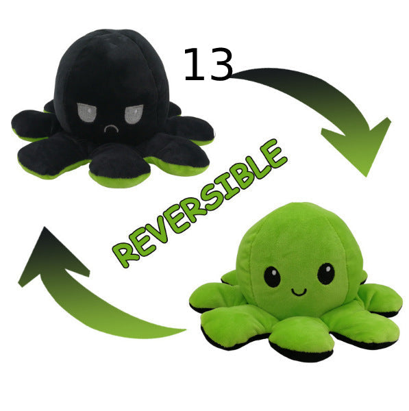 Reversibler Oktopus Plüschtier, zeigt Launen, als Geschenk beliebt.