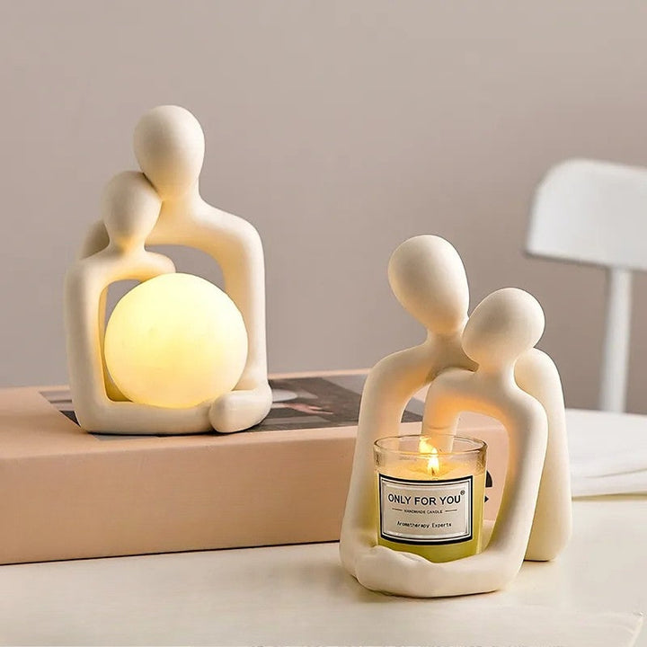 Keramisches Stimmungslicht LunaGlow für Ambientebeleuchtung. Elegante Keramiklampe, ideal als Dekolicht für Wohnzimmer.