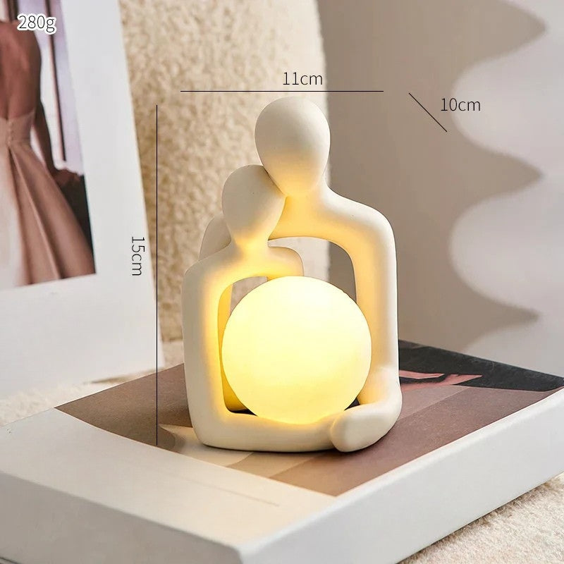 LunaGlow Keramik Stimmungslicht: Perfekte Geschenkidee. Dekoratives Ambientebeleuchtung für Zuhause.