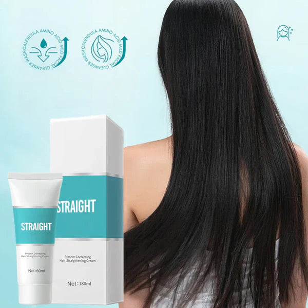 Verwandelt krauses Haar in glattes, geschmeidiges Haar. Anti-Frizz Glättungscreme mit Keratin.