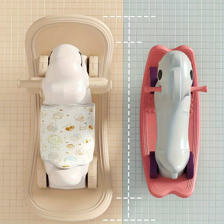 Robustes 2-in-1 Schaukelpferd & Laufrad, ideales Kinderspielzeug zur Balanceförderung für Kleinkinder.