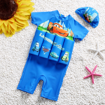 SicherPlatsch Shirt-Schwimmhilfe, ideal für den Urlaub, sicheres & komfortables Schwimmen für Kinder.