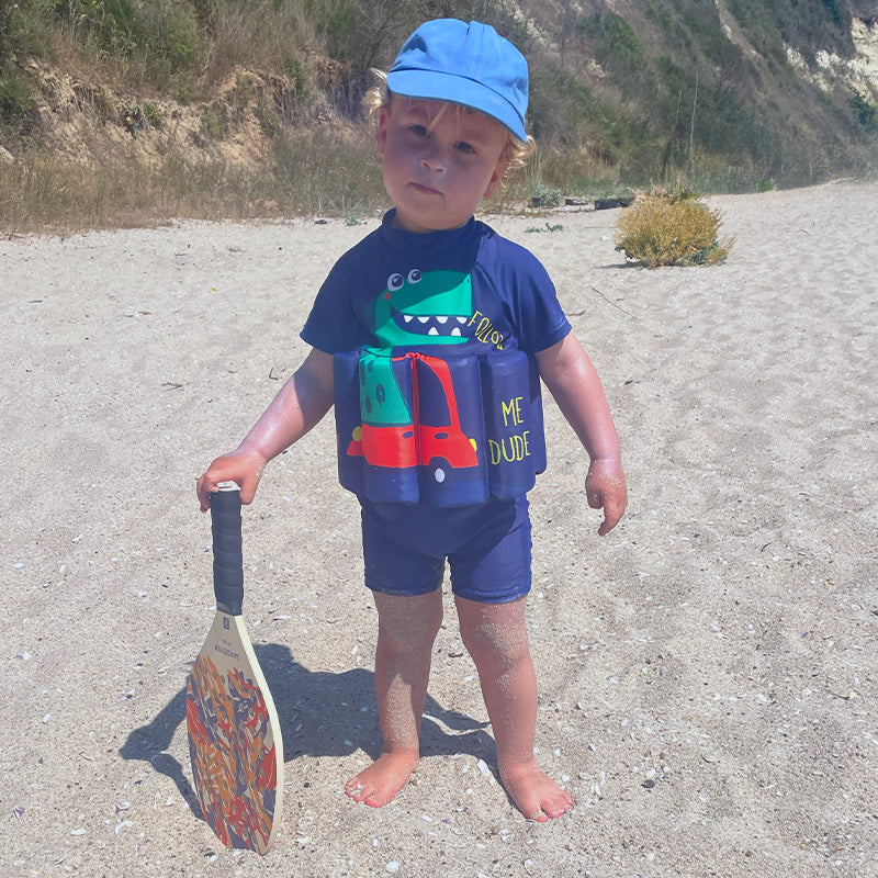 SicherPlatsch Kinder Schwimmhilfe als Shirt, Auftriebshilfe für sicheren Badespaß im Sommerurlaub.