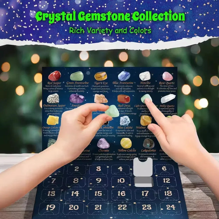 GemSpark Adventskalender: 24 einzigartige, natürliche Edelsteine und Kristalle für Kinder zum Entdecken.
