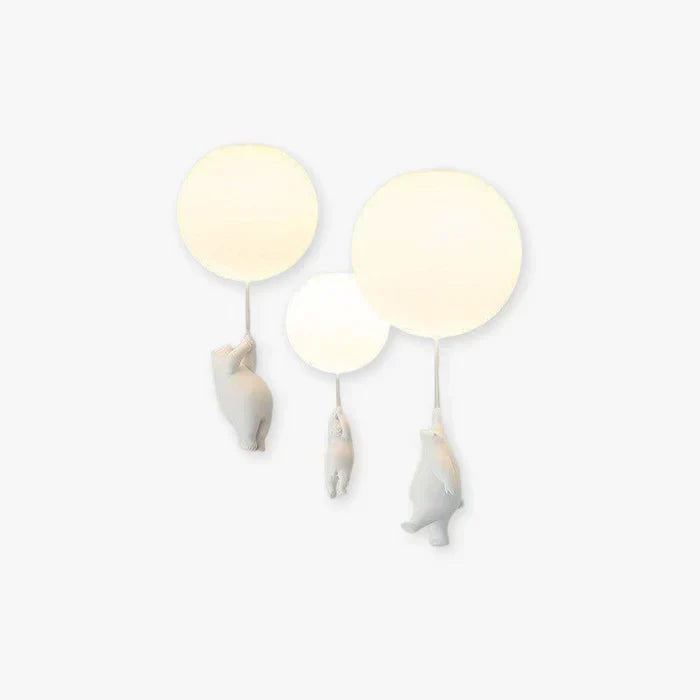 Kinder Deckenlampe Bär Ballon LED für magisches Licht im Kinderzimmer.