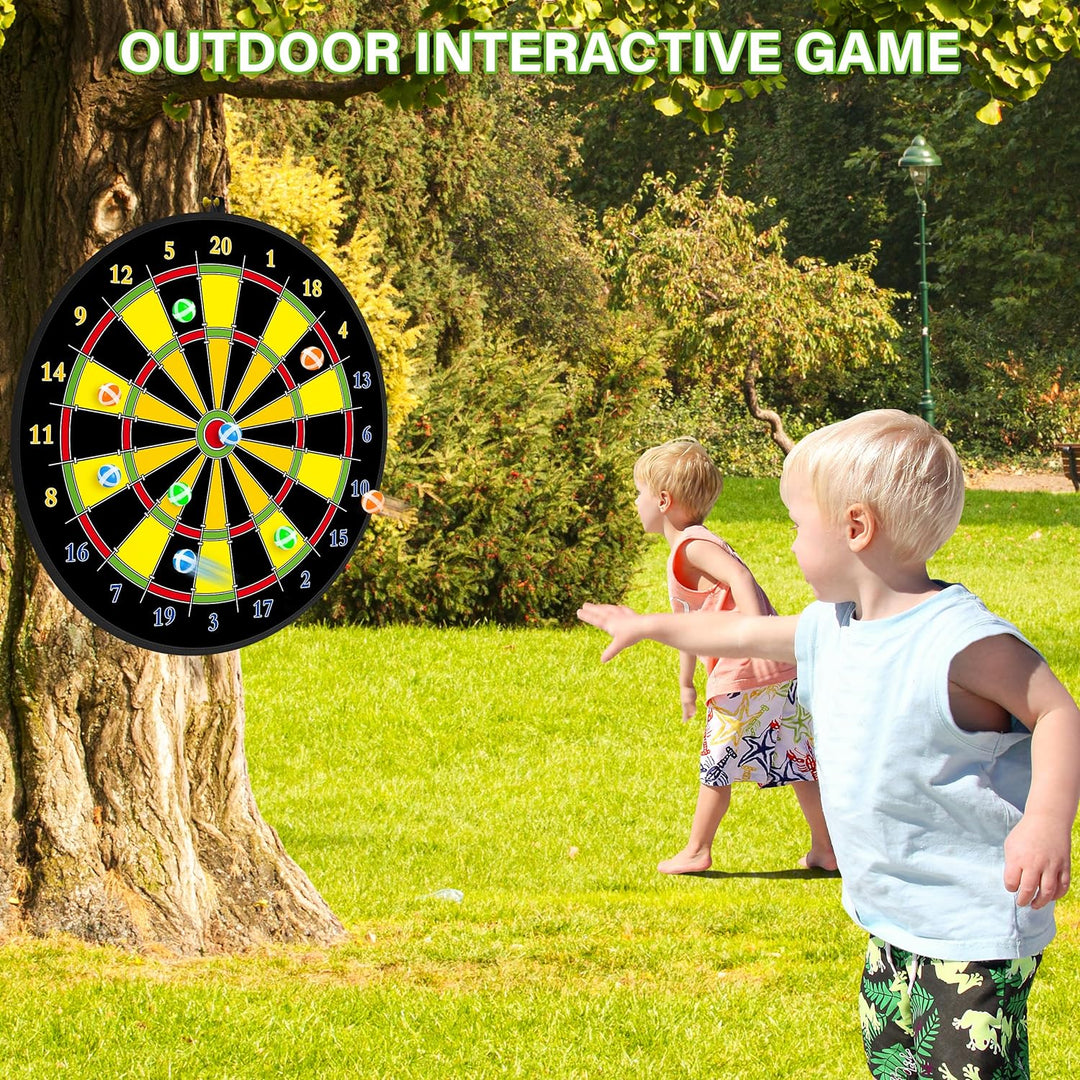 Buntes Kinder Lernspiel: Dartboard zum Trainieren der Hand-Augen-Koordination. Ideales Geburtstagsgeschenk.