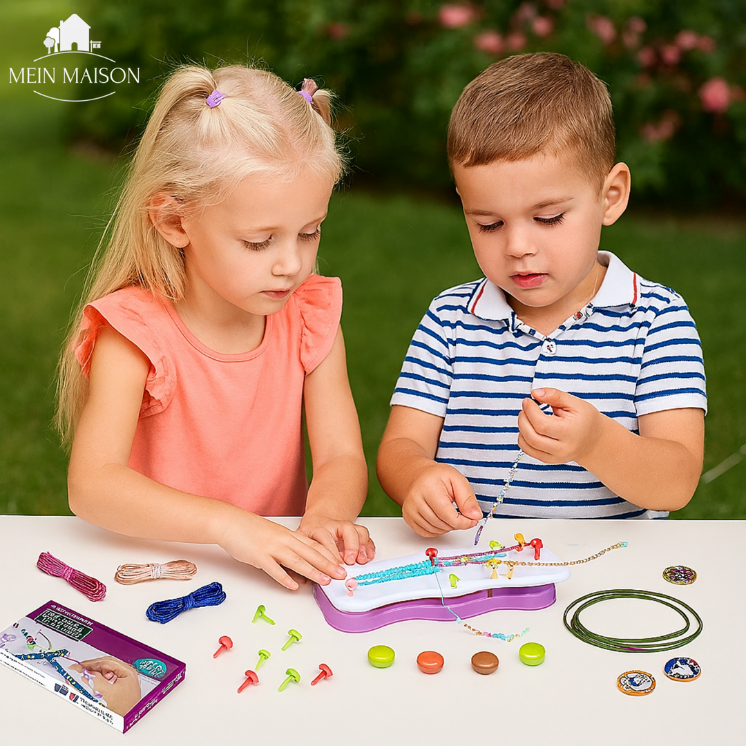 Ideales Geschenk für Kinder: Das DIY Flechtset bietet stundenlangen Bastelspaß & fördert die Fantasie.