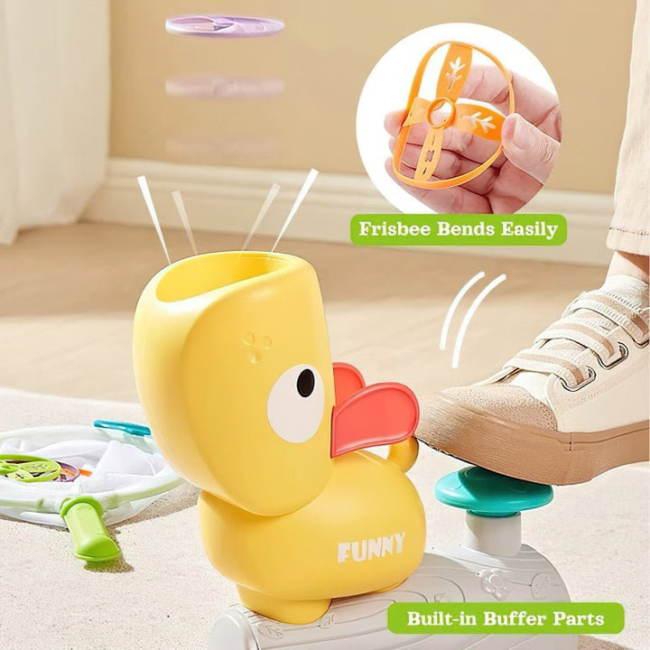 Buntes Flugscheiben-Set für Kinder, ein tolles Familienspielzeug und Geschenk. Fördert aktive Outdoor-Spiele.