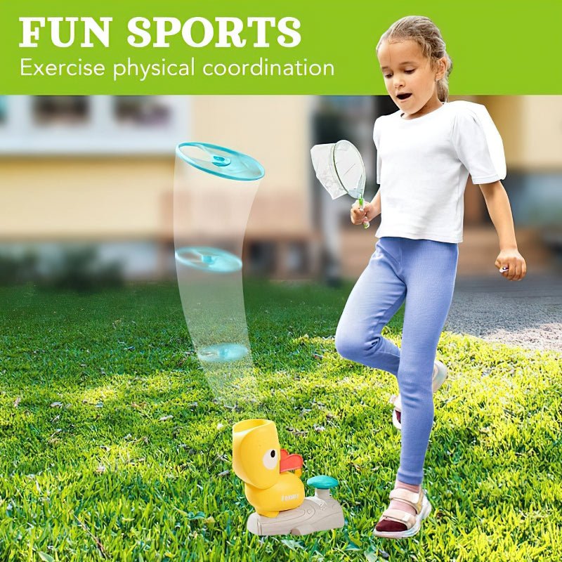 Flugscheiben-Set für Kinder, fördert Motorik und Bewegung. Ideales Sportspielzeug für Spielspaß drinnen & draußen.