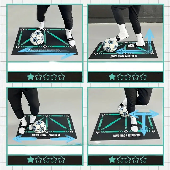 Trainingsmatte für Kinder Fußball Talentförderung, inklusive Zugriff auf nützliche Trainingsvideos. Perfekt für Jugend Sport.