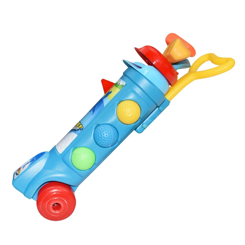 Kinder Golf Übungsset für drinnen & draußen, ideal für Motorik & Koordination; sportliches Lernspielzeug.