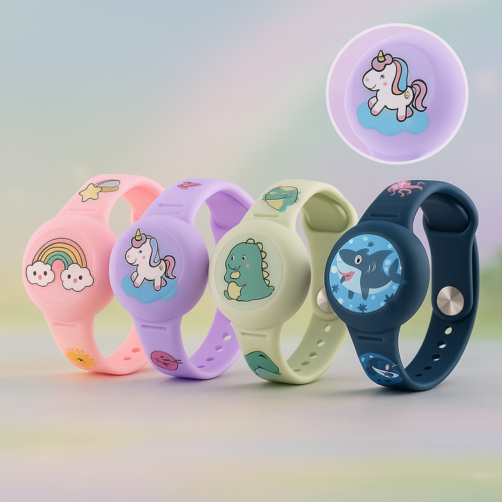 Mit diesem GPS Armband haben Eltern die Sicherheit ihrer Kinder stets im Blick. Einfache Ortung.