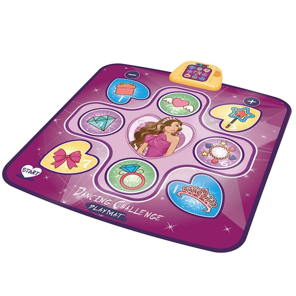 Kinder Interaktive LED Tanzmatte RhythmGlow mit leuchtenden Feldern für spielerische Bewegung & Koordination.