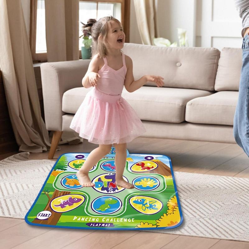Fröhliche LED Tanzmatte RhythmGlow für Kinder mit Musikspiel, ideal für Indoor-Bewegung & Spielspaß.