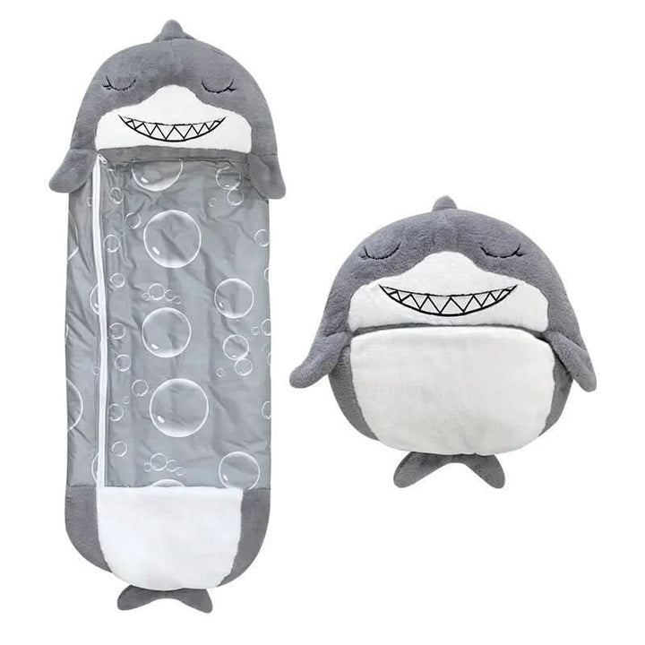 Kuscheltier-Schlafsack für Kinder, ideal als Geschenk für Geburtstage oder Übernachtungen. Praktisch und gemütlich.