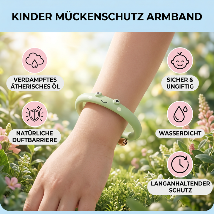 Elefant Kinder Mückenschutz Armband, wasserfest, bietet sicheren Insektenschutz für Kinder.