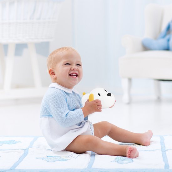 Dimmbares Panda Baby Nachtlicht aus weichem Silikon, BPA-frei, ideales Schlaflicht für Kinder.