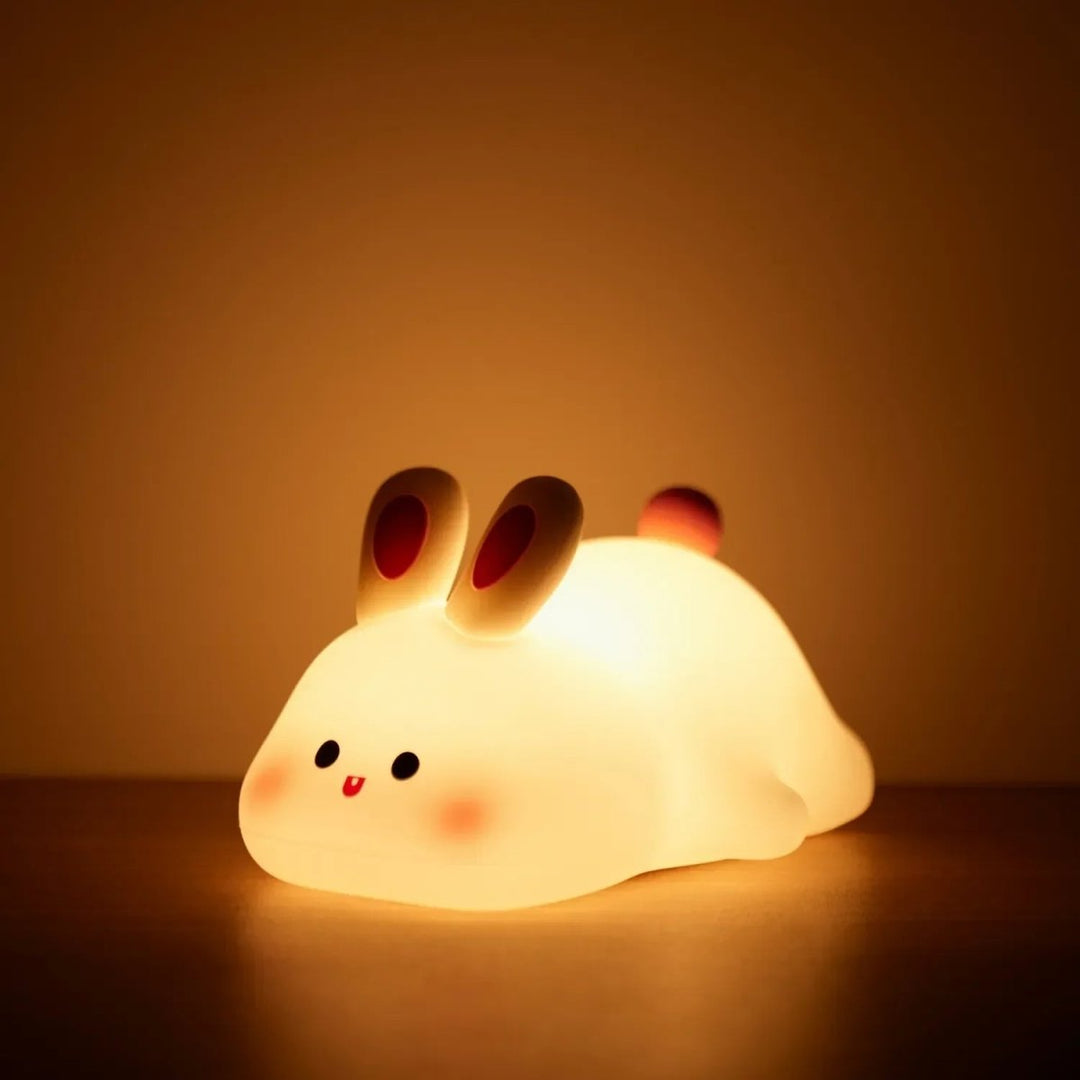 Weiches Silikon Nachtlicht in Tierform (Ente/Gans), BPA-frei, perfektes Geschenk für Kinder.