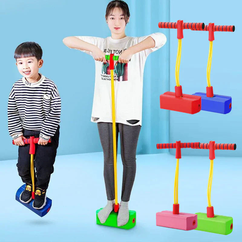 Kinder Pogostick JumpBuddy, robustes Hüpfspielzeug für aktive Bewegung und Koordinationstraining.