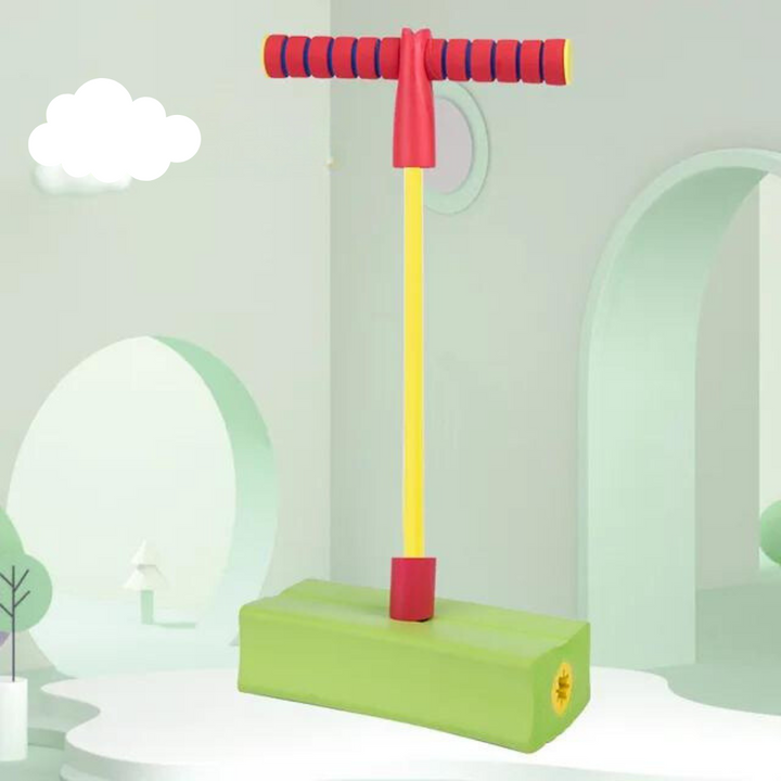 Langlebiger JumpBuddy Pogostick für Kinder, sicheres & robustes Spielzeug zur Förderung von Bewegung & Gleichgewicht.