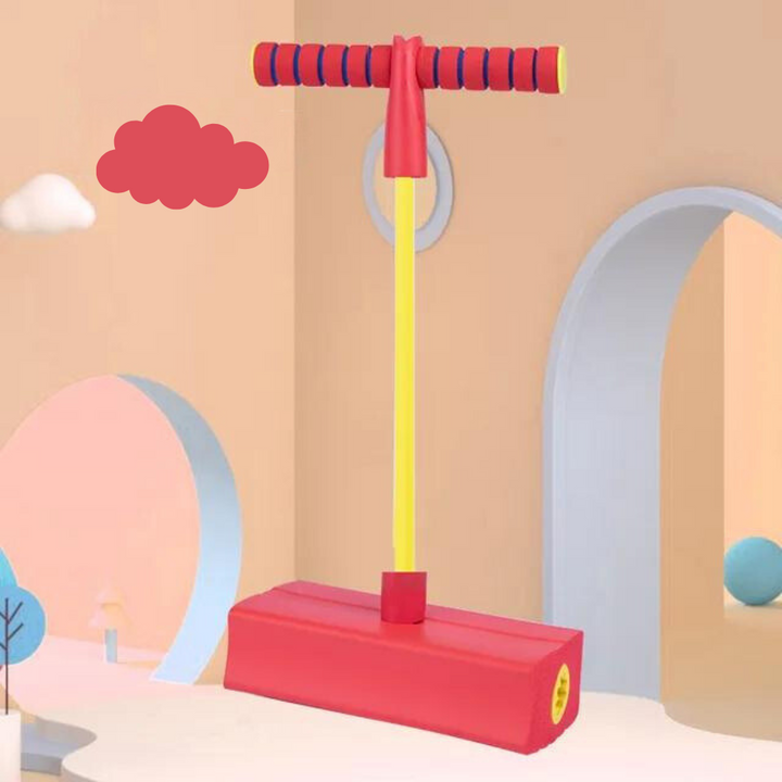 Kinder Pogostick JumpBuddy für grenzenlosen Spielspaß, fördert Koordination, Gleichgewicht & Bewegung bei Kindern.
