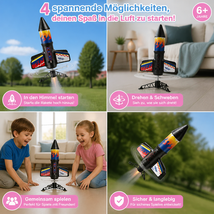 Motorisierter Raketen-Launcher als lehrreiches Outdoor-Spielzeug, das Kindern Freude und Abenteuer im Freien bereitet.