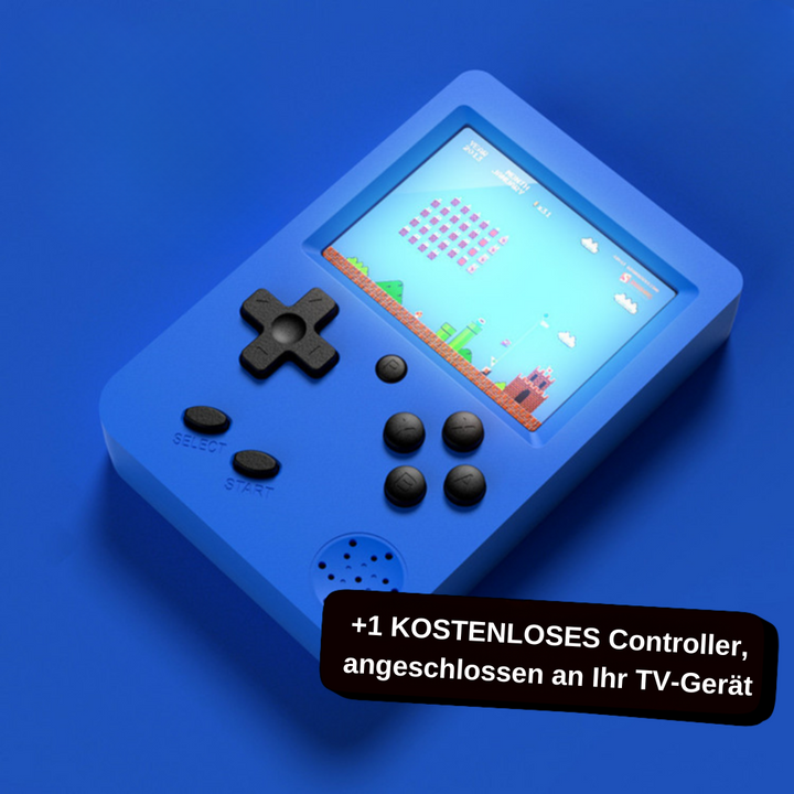 Kinder-Handheld mit Retro-Spielen, leicht und einfach zu bedienen.