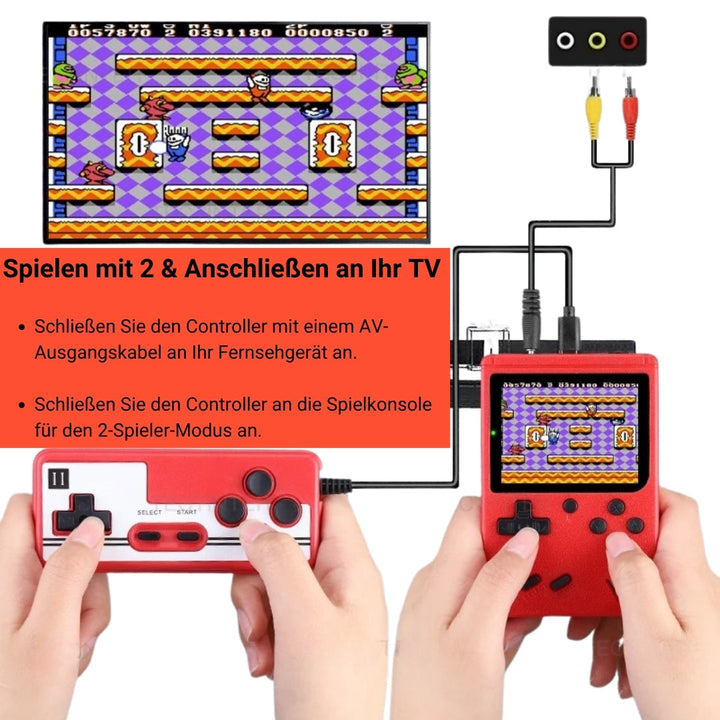 Retro Arcade Handheld für Kinder, inklusive beliebter Klassiker.