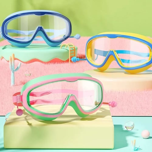 Kinder Schwimmbrille mit UV-Schutz & Anti-Beschlag für klaren Blick und Badespaß im Pool und Wasser.