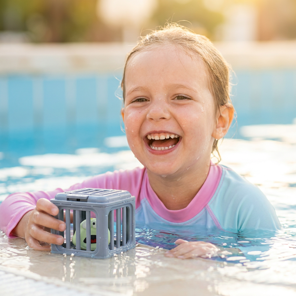 Mehrteiliges Kinder Tauchspielzeug Set mit Meerestieren; perfekt für Pool, Schwimmen, Wasserspielzeug und Motorik.