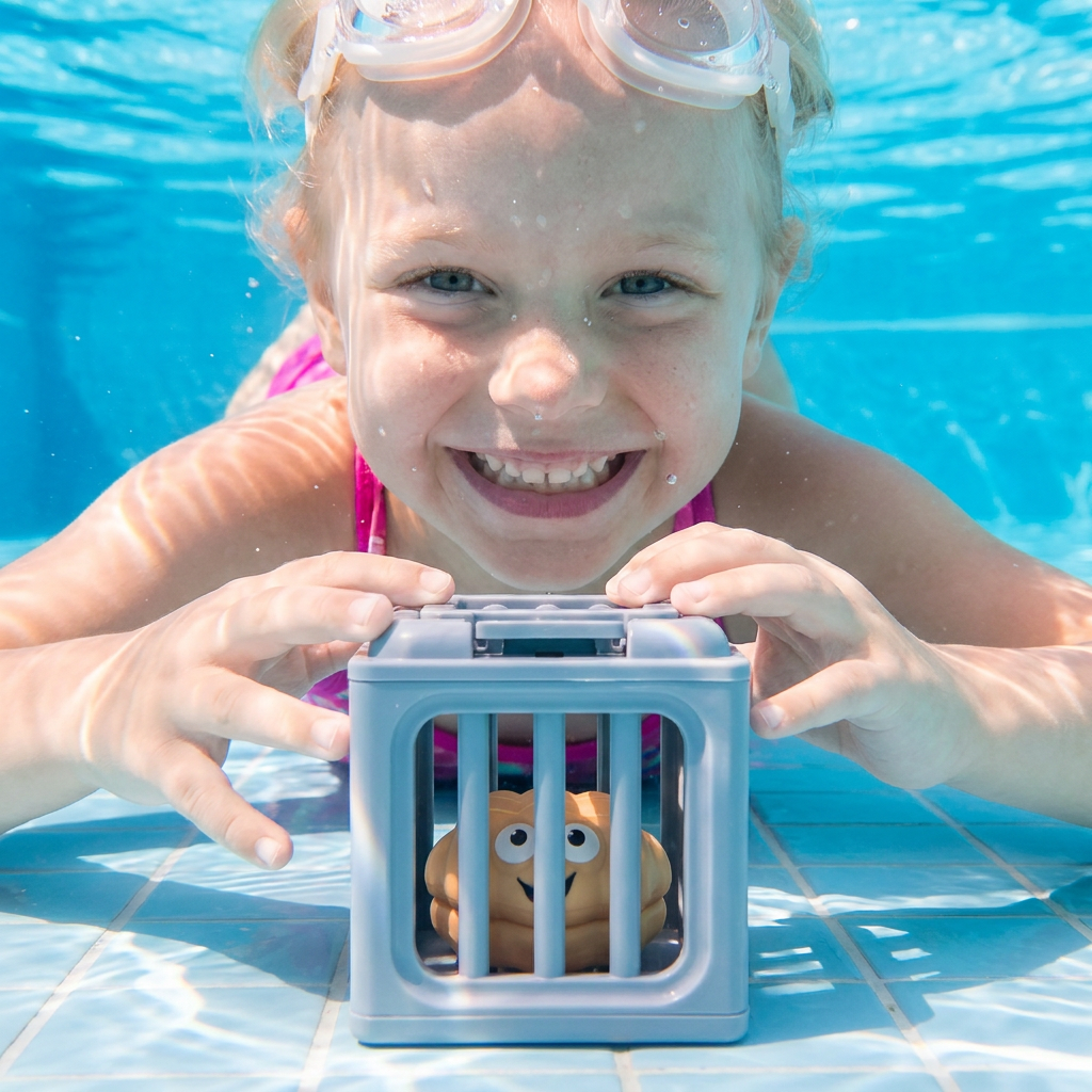 Sicheres Tauchspielzeug Set für Kinder; bunte Meerestiere für Pool, Schwimmen, Motorik- und Entwicklungsförderung.