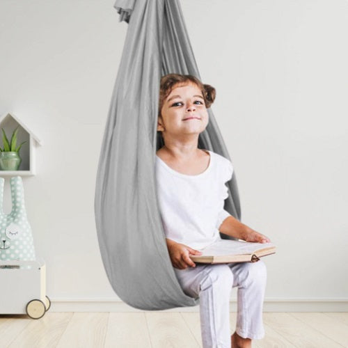 Kinder Therapieschaukel aus Stoff, fördert Konzentration, Gleichgewicht und Entspannung. Perfekt für sensorische Integration.