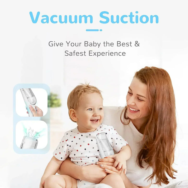 Leiser Kinder Haarclipper: Geräuschloser Vakuum-Haarschneider, perfekt für entspannte Babyhaarschnitte ohne Stress.