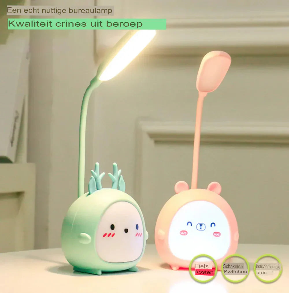 Augenfreundliche LED-Schreibtischlampe für Kinder, ideal zum Lesen & Lernen im Kinderzimmer.