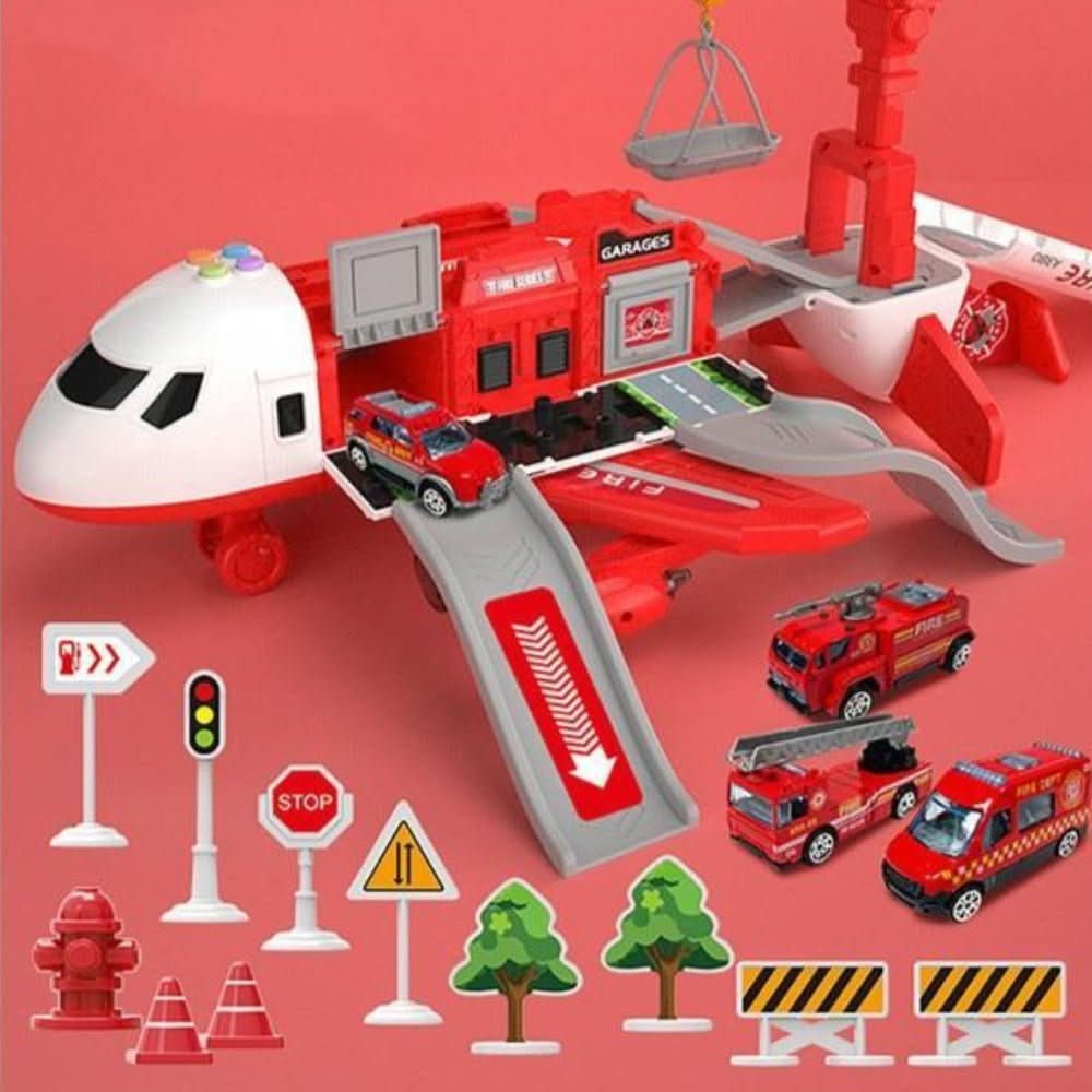 Buntes Kinderspielzeug Flugzeug mit beweglichen Teilen für spannende Flugabenteuer der Kinder.