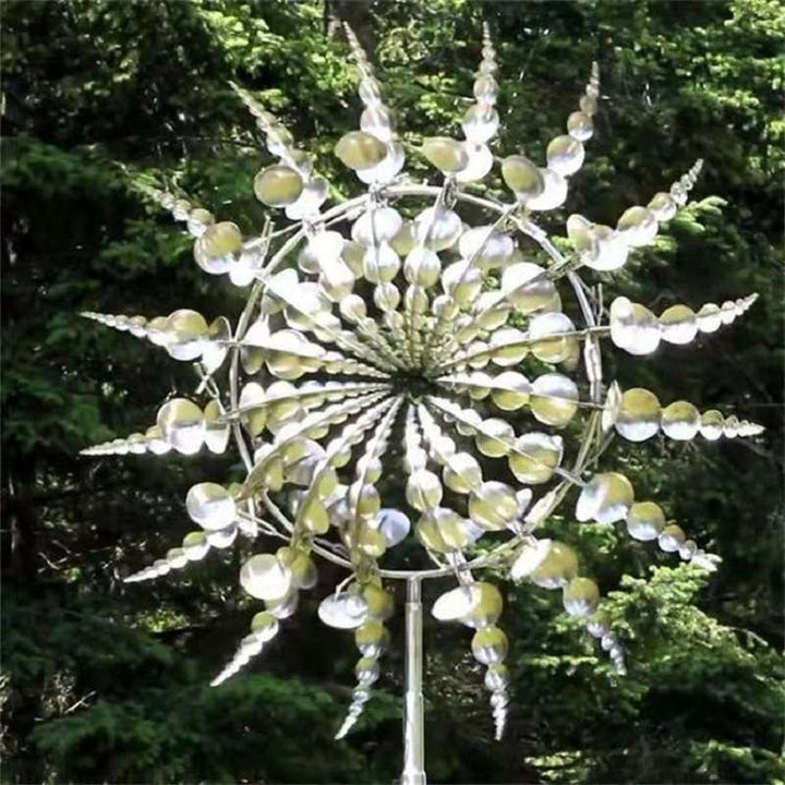 Hochwertiger kinetischer Metall-Windspinner, ideal als wetterfeste Outdoor-Windmühle und stilvolle Gartendeko.