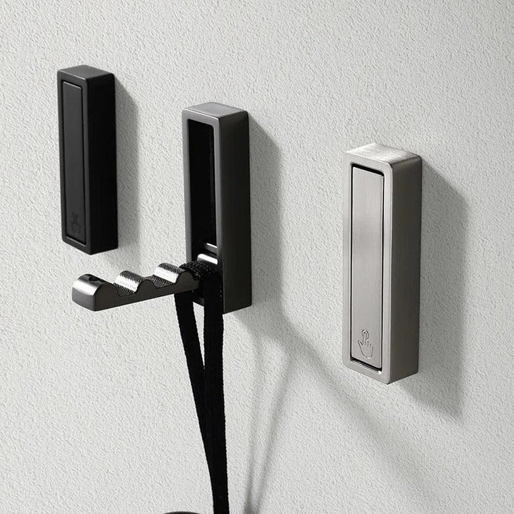 Cleverer Design-Klapphaken aus Metall, "EDGY" oder "RUNDE". Ästhetische Lösung für moderne Wohnräume.