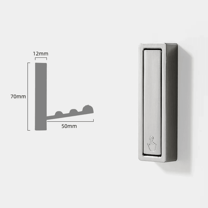 Stilvoller klappbarer Metallhaken aus Vollmetall, verbindet Funktionalität & Ästhetik perfekt in jedem Raum.