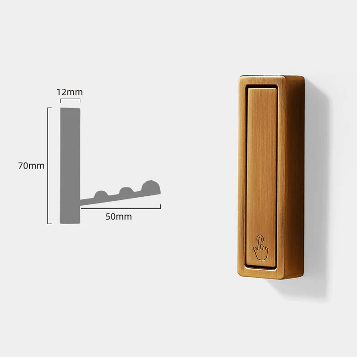 Praktischer Metallhaken, klappbar, aus Vollmetall, schafft Platz im Flur oder Schlafzimmer, minimalistisch.