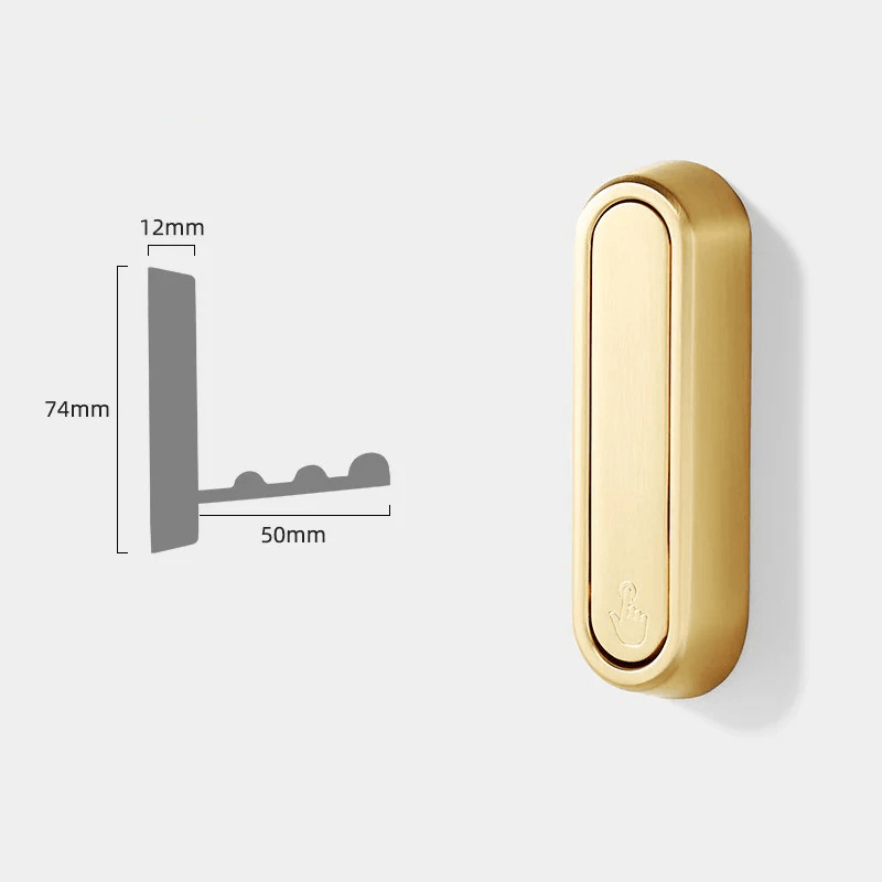 Moderner Klapphaken aus Vollmetall für den Flur, platzsparend für Jacken & Taschen, elegantes Design.