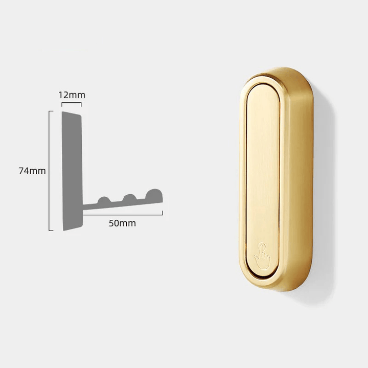 Moderner Klapphaken aus Vollmetall für den Flur, platzsparend für Jacken & Taschen, elegantes Design.