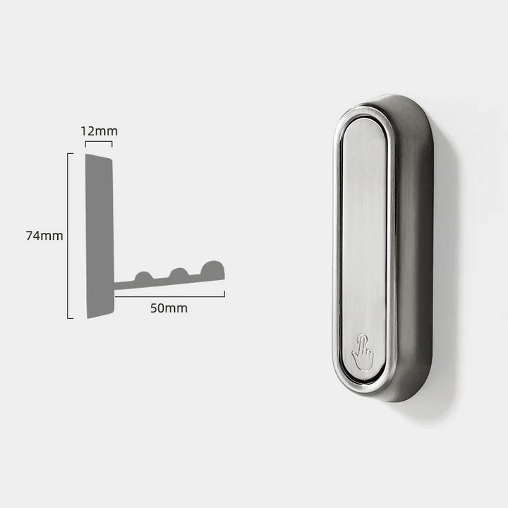 Eleganter klappbarer Wandhaken aus Vollmetall, perfekt für Handtücher im Badezimmer oder die Küche.