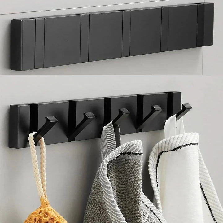 Vielseitiger FOLDHOOK Klapphaken für Bad, Flur und Küche. Spart Platz, schafft moderne Ordnung.