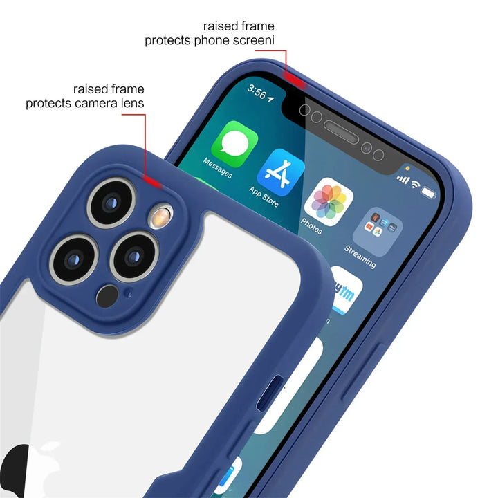 Doppelpack: Transparente iPhone Schutzhülle mit 360° Rundumschutz & GRATIS Zweithülle.