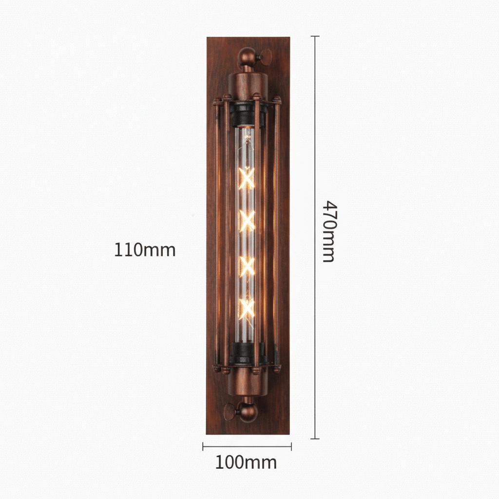 Design-Wandlampe LED Vintage, atmosphärisches Licht für moderne und klassische Interieurs.