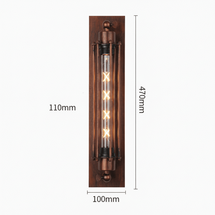 Design-Wandlampe LED Vintage, atmosphärisches Licht für moderne und klassische Interieurs.