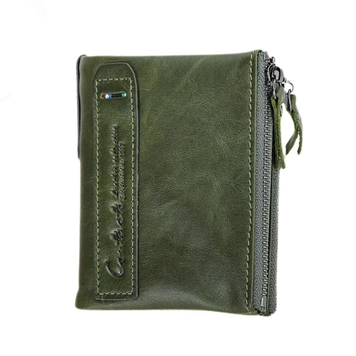 Stilvolles, kompaktes Unisex-Portemonnaie mit Doppelreißverschluss, eine tolle Geschenkidee.
