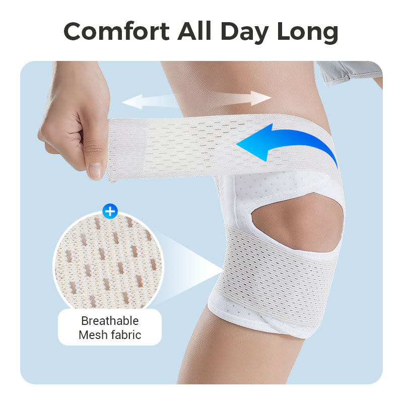 Komfortable, atmungsaktive Kniebandage für Kniesupport. Ideal für Regeneration & Entlastung der Gelenke.